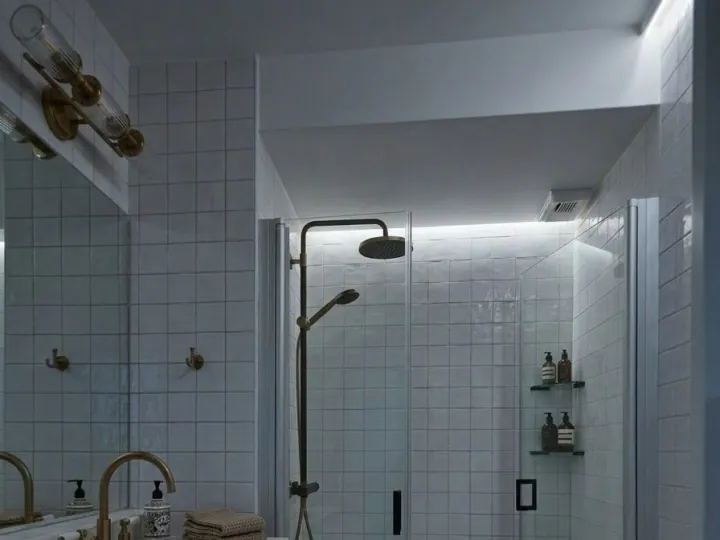 Bathroom in cool light